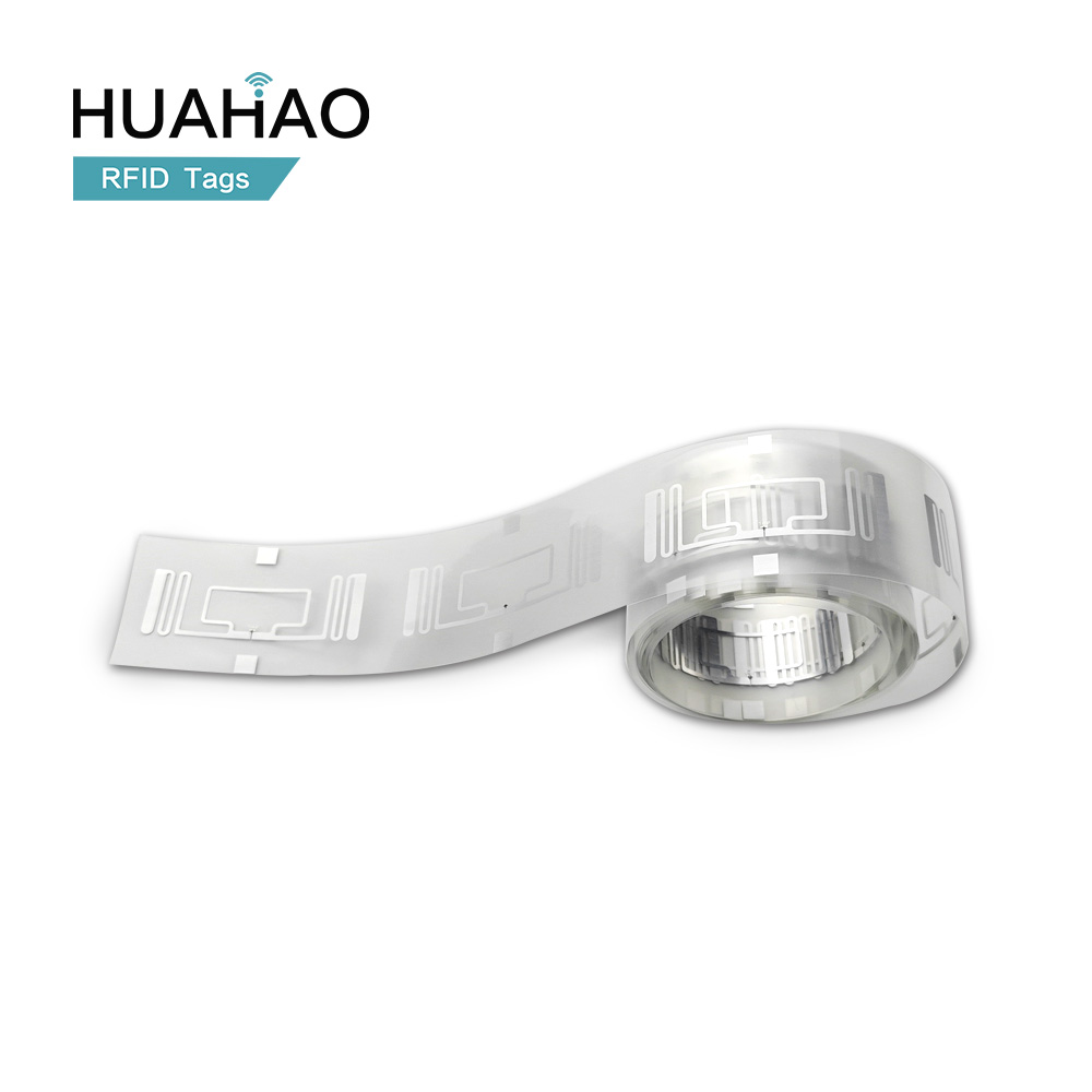 RFID UHF Wet Inlay Label Free Sample HUAHAO Customized High Quality Transparent Garment Tracking RFID Hang Tag